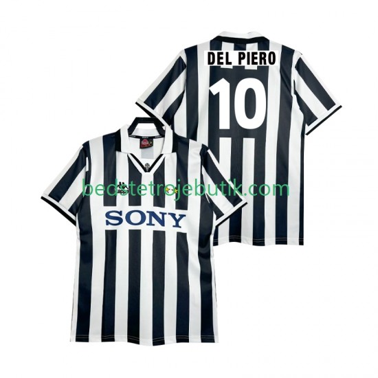 Juventus DEL PIERO 10 1995 1996 Retro Mænd Hjemmebane Fodboldtrøje Kortærmet