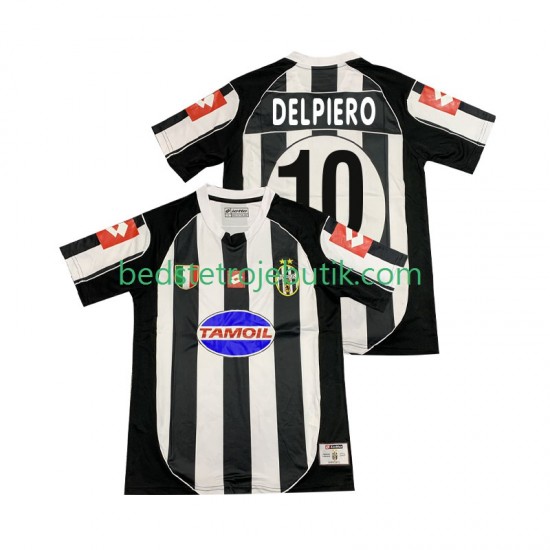 Juventus DEL PIERO 10 2003 Retro Mænd Hjemmebane Fodboldtrøje 2002 Kortærmet