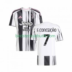 Juventus Francisco Conceicao 7 Mænd Hjemmebane Fodboldtrøje 2025-2026 Kortærmet