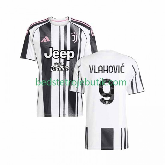 Juventus Vlahovic 9 Mænd Hjemmebane Fodboldtrøje 2025-2026 Kortærmet