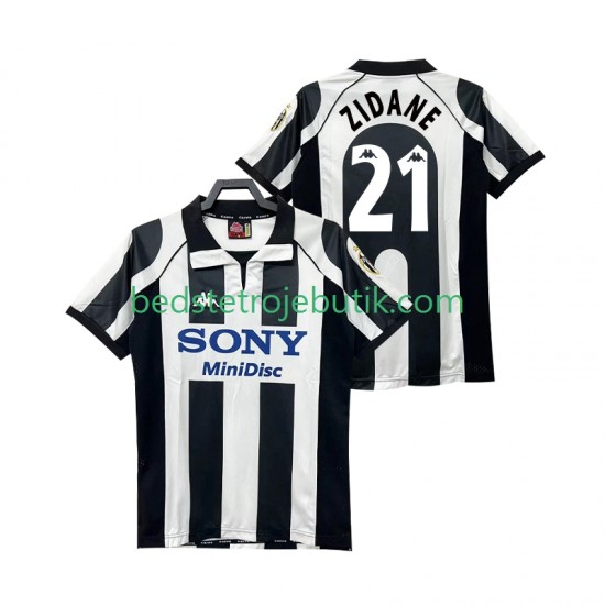 Juventus ZIDANE 21 1997 Retro Mænd Hjemmebane Fodboldtrøje 1998 Kortærmet