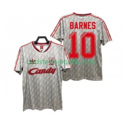 Liverpool BARNES 10 1989 1991 Retro Mænd Udebane Fodboldtrøje Kortærmet