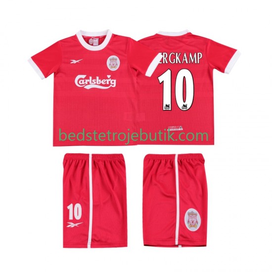 Liverpool BERGKAMP 10 LWP 1997 Retro Børn Hjemmebane Fodboldtrøje 1998 Kortærmet