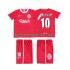 Liverpool BERGKAMP 10 LWP 1997 Retro Børn Hjemmebane Fodboldtrøje 1998 Kortærmet