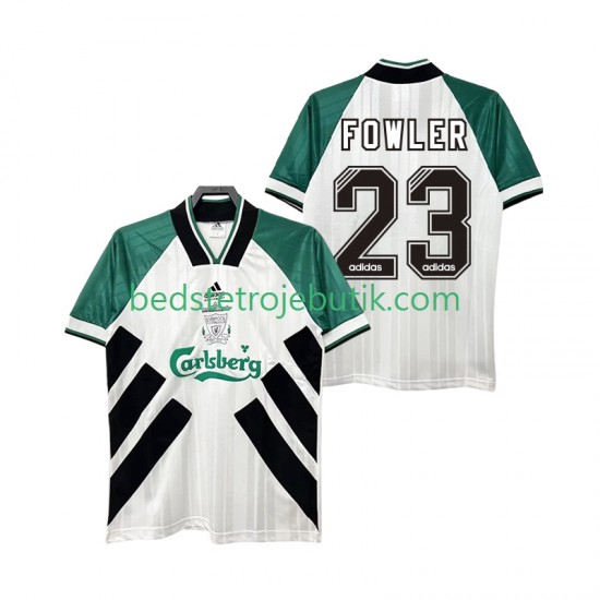 Liverpool FOWLER 23 1993 1995 Retro Mænd Udebane Fodboldtrøje Kortærmet