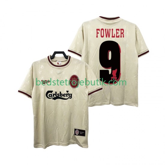 Liverpool FOWLER 9 1996 1997 Retro Mænd Udebane Fodboldtrøje Kortærmet