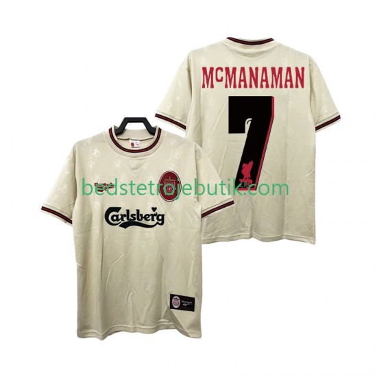 Liverpool MCMANAMAN 7 1996 1997 Retro Mænd Udebane Fodboldtrøje Kortærmet