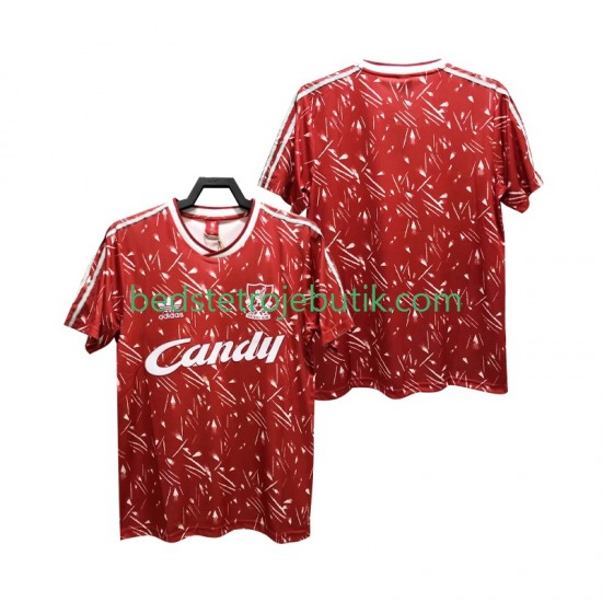 Liverpool 1989 1991 Retro Mænd Hjemmebane Fodboldtrøje Kortærmet