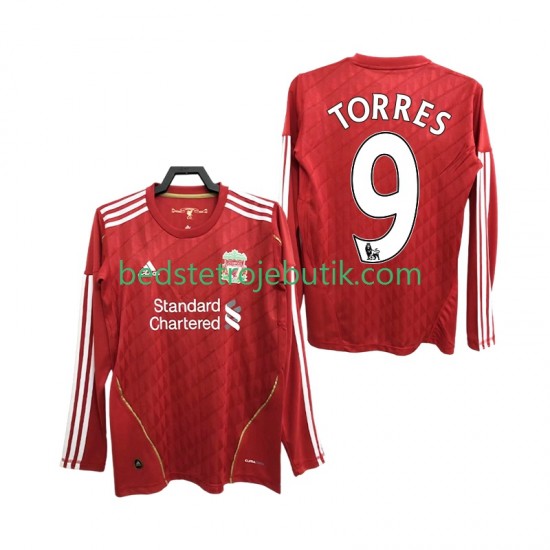 Liverpool Torres 9 2012 Retro Mænd Hjemmebane Fodboldtrøje 2010 Langærmet