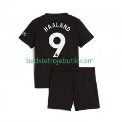 Manchester City Erling Haaland 9 Børn Udebane Fodboldtrøje 2025-2026 Kortærmet