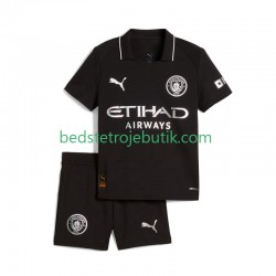 Manchester City Børn Udebane Fodboldtrøje 2025-2026 Kortærmet