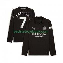 Manchester City Omar Marmoush 7 Mænd Udebane Fodboldtrøje 2025-2026 Langærmet