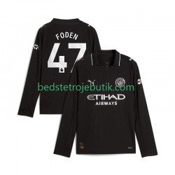 Manchester City Phil Foden 47 Mænd Udebane Fodboldtrøje 2025-2026 Langærmet