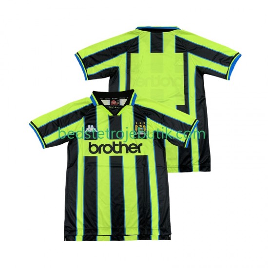 Manchester City Retro Mænd Udebane Fodboldtrøje 1999 1998 Kortærmet