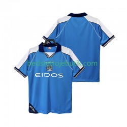 Manchester City 2001 Retro Mænd Hjemmebane Fodboldtrøje 1999 Kortærmet
