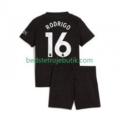 Manchester City Rodrigo Hernandez 16 Børn Udebane Fodboldtrøje 2025-2026 Kortærmet