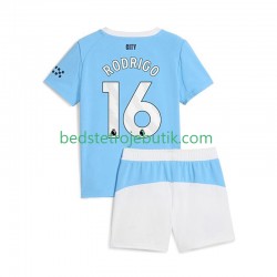Manchester City Rodrigo Hernandez 16 Børn Hjemmebane Fodboldtrøje 2025-2026 Kortærmet