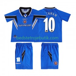 Manchester United BECKHAM 10 1996 Retro Børn 3. Valg Fodboldtrøje 1998 Kortærmet