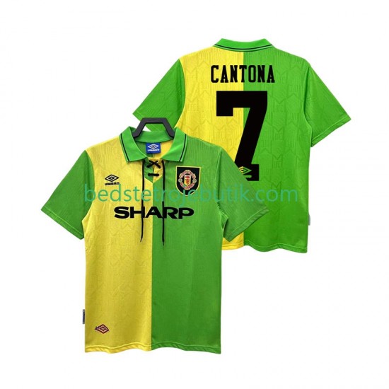 Manchester United CANTONA 7 1992 1994 Retro Mænd Udebane Fodboldtrøje Kortærmet