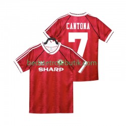 Manchester United CANTONA 7 1990 1992 Retro Mænd Hjemmebane Fodboldtrøje Kortærmet