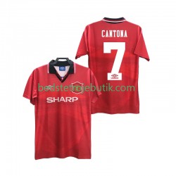 Manchester United CANTONA 7 1994 1996 Retro Mænd Hjemmebane Fodboldtrøje Kortærmet