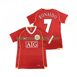 Manchester United Cristiano Ronaldo 7 2007 Retro Mænd Hjemmebane Fodboldtrøje 2006 Kortærmet