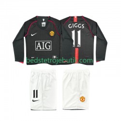 Manchester United GIGGS 11 2007 Retro Børn Udebane Fodboldtrøje 2008 Langærmet