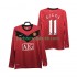 Manchester United GIGGS 11 2009 Retro Mænd Hjemmebane Fodboldtrøje 2010 Langærmet