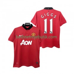 Manchester United GIGGS 11 2013 2014 Retro Mænd Hjemmebane Fodboldtrøje Kortærmet