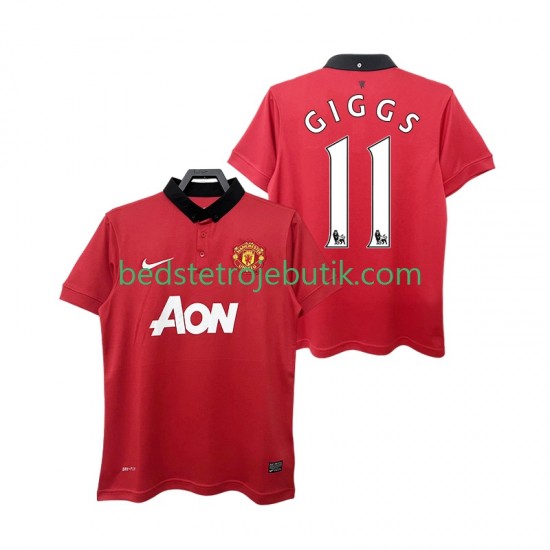 Manchester United GIGGS 11 2013 2014 Retro Mænd Hjemmebane Fodboldtrøje Kortærmet