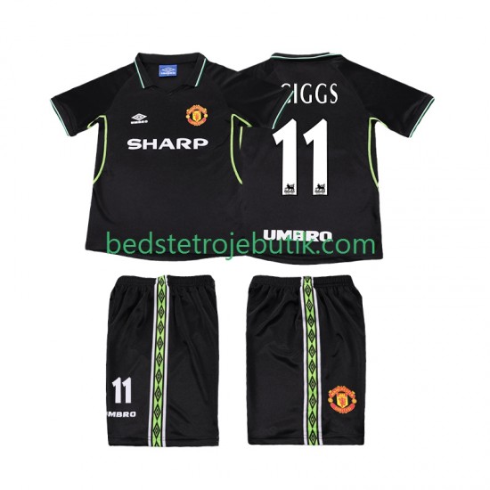 Manchester United GIGGS 11 Retro Børn 3. Valg Fodboldtrøje 1999 1998 Kortærmet
