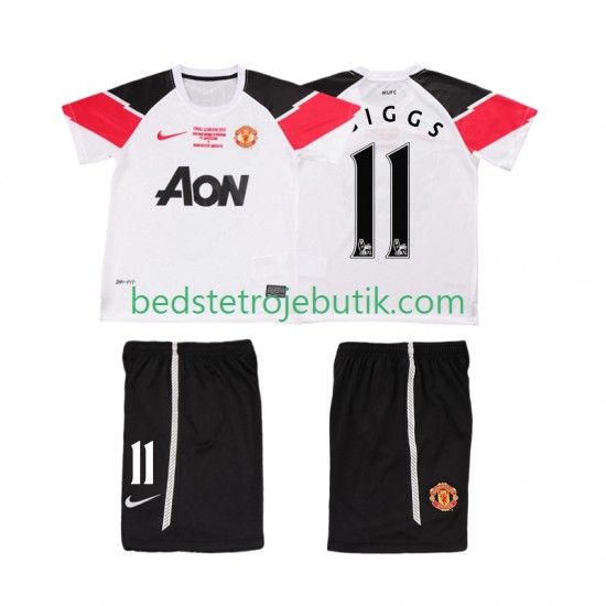 Manchester United GIGGS 11 Champions League 2012 Retro Børn 3. Valg Fodboldtrøje 2011 Kortærmet