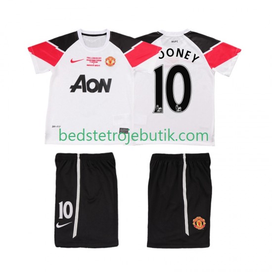 Manchester United ROONEY 10 Champions League 2012 Retro Børn 3. Valg Fodboldtrøje 2011 Kortærmet