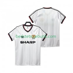Manchester United 1983 1984 Retro Mænd Udebane Fodboldtrøje Kortærmet