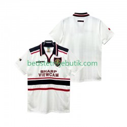 Manchester United Retro Mænd Udebane Fodboldtrøje 1999 1998 Kortærmet