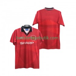 Manchester United 1994 1996 Retro Mænd Hjemmebane Fodboldtrøje Kortærmet