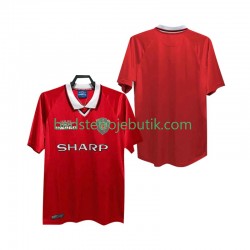 Manchester United 2000 Retro Mænd Hjemmebane Fodboldtrøje 1999 Kortærmet