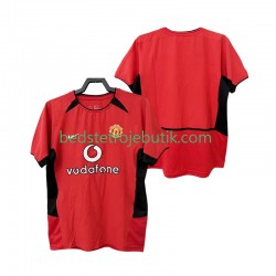 Manchester United Retro Mænd Hjemmebane Fodboldtrøje 2004 2002 Kortærmet