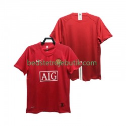 Manchester United Premier League 2007 Retro Mænd Hjemmebane Fodboldtrøje 2008 Kortærmet