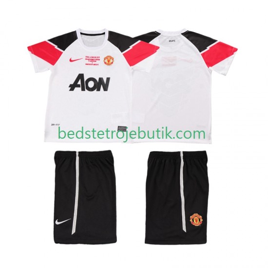 Manchester United Champions League 2012 Retro Børn 3. Valg Fodboldtrøje 2011 Kortærmet