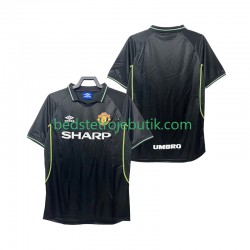 Manchester United Retro Mænd 3. Valg Fodboldtrøje 1999 1998 Kortærmet