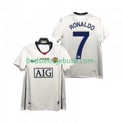 Manchester United Ronaldo 7 Champions League 2009 Retro Mænd Udebane Fodboldtrøje 2008 Kortærmet
