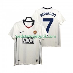 Manchester United Ronaldo 7 Premier League 2009 Retro Mænd Udebane Fodboldtrøje 2008 Kortærmet