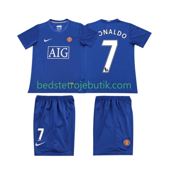 Manchester United Ronaldo 7 2009 Retro Børn 3. Valg Fodboldtrøje 2008 Kortærmet