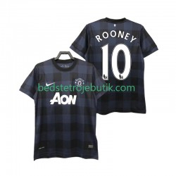 Manchester United Rooney 10 2013 2014 Retro Mænd Udebane Fodboldtrøje Kortærmet