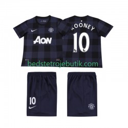 Manchester United Rooney 10 2013 2014 Retro Børn Udebane Fodboldtrøje Kortærmet