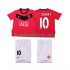 Manchester United Rooney 10 2009 Retro Børn Hjemmebane Fodboldtrøje 2010 Kortærmet