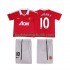 Manchester United Rooney 10 Retro Børn Hjemmebane Fodboldtrøje 2011 2010 Kortærmet
