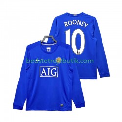 Manchester United Rooney 10 2009 Retro Mænd 3. Valg Fodboldtrøje 2008 Langærmet