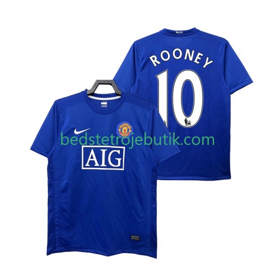 Manchester United Rooney 10 2009 Retro Mænd 3. Valg Fodboldtrøje 2008 Kortærmet